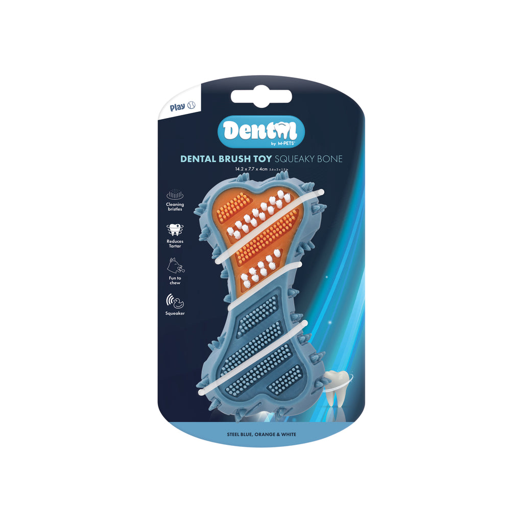DENTAL Brush toy SQUEAKY BONE