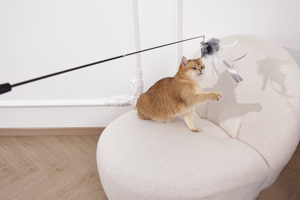 Moon cat Telescopic cat wand 2 section Comet Tail