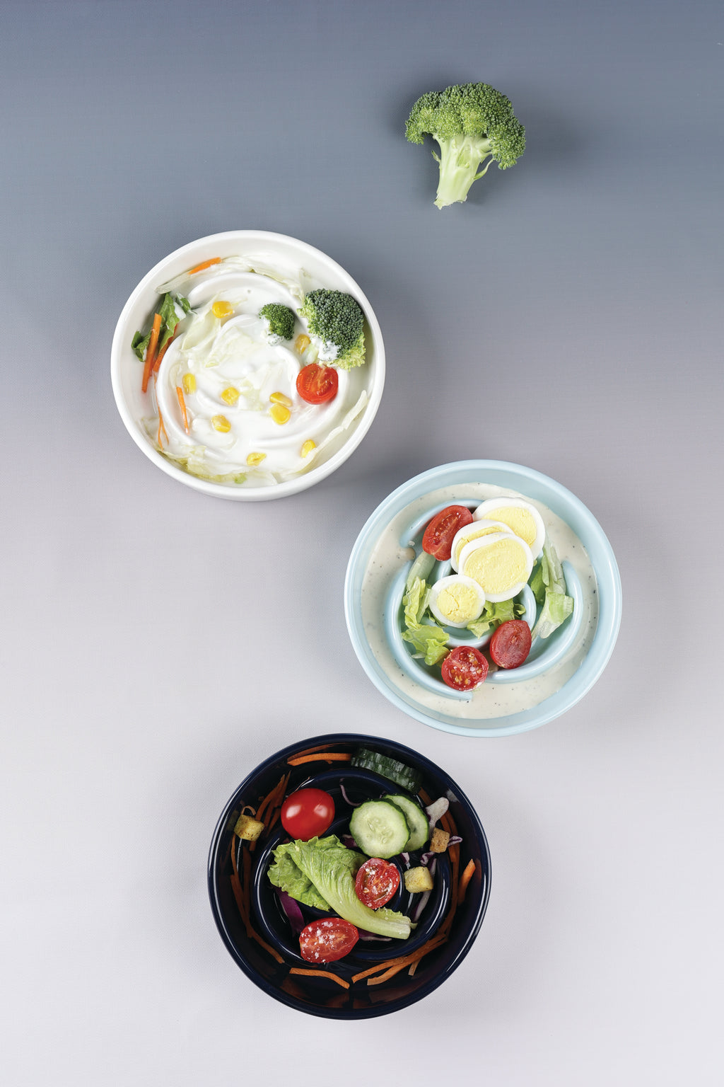 Sérene Ceramic bowls Rose Blue wave - 300 ml