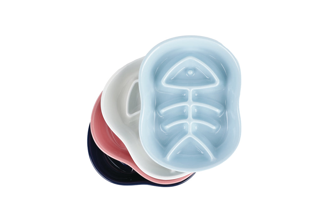 Sérene Ceramic bowls Fish Blue wave - 240 ml