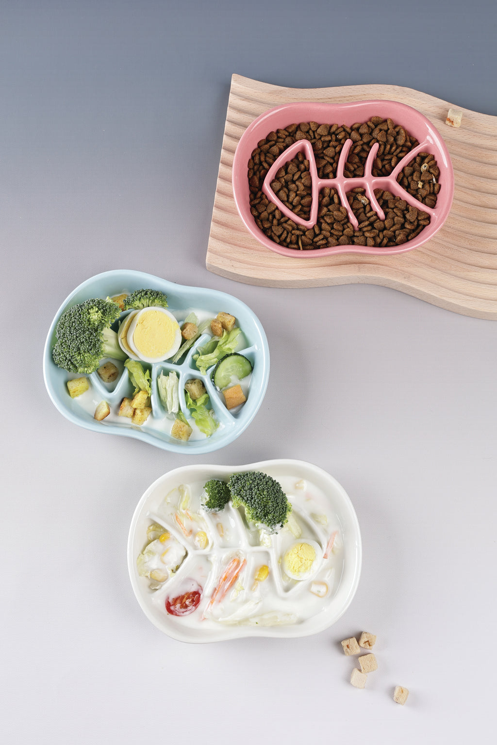 Sérene Ceramic bowls Fish Pearl mist - 240 ml