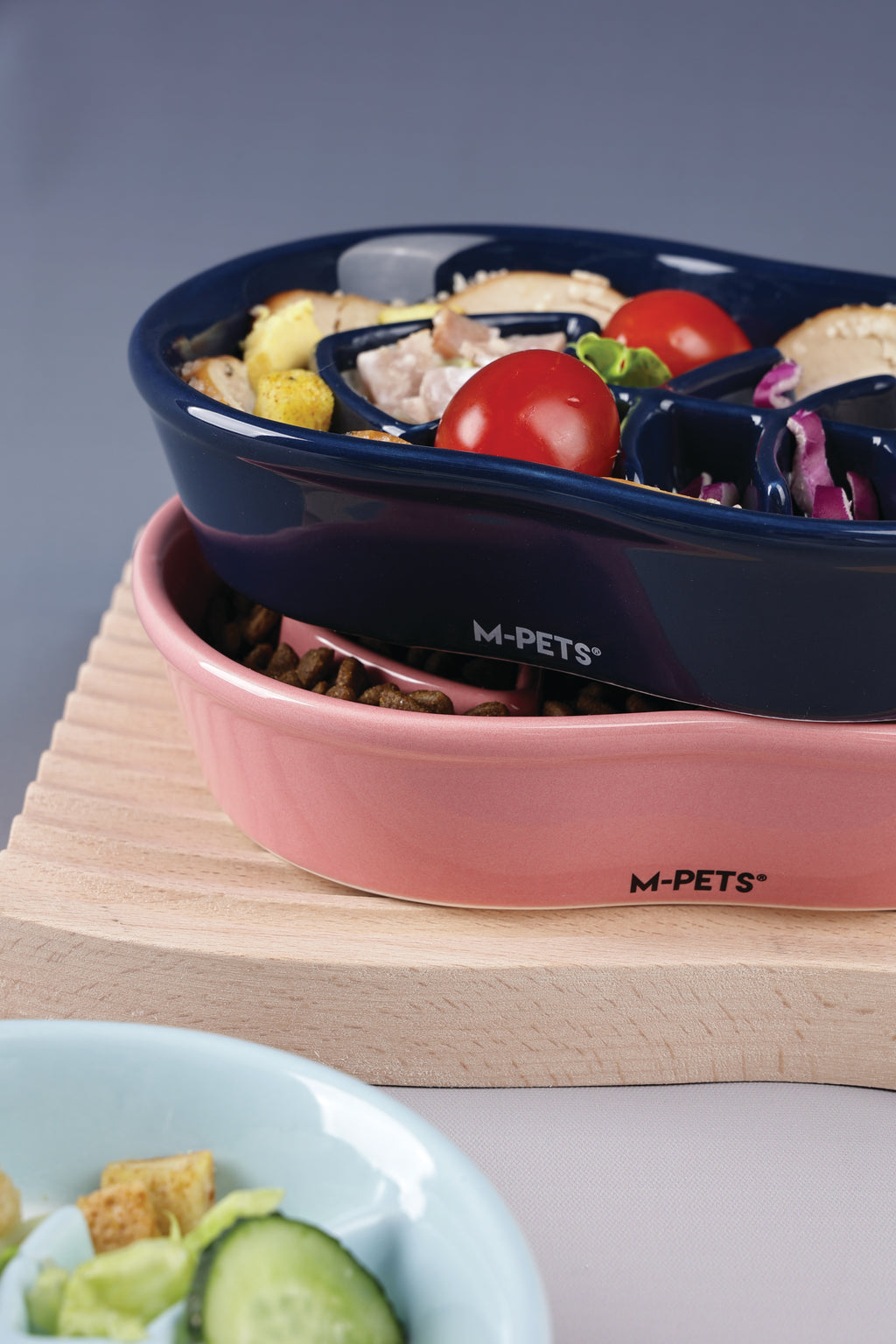 Sérene Ceramic bowls Fish Blue wave - 240 ml