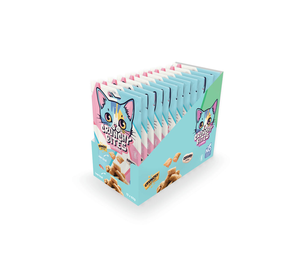 CRUNCHY BITES snack per gatti gusto salmone - 60 g