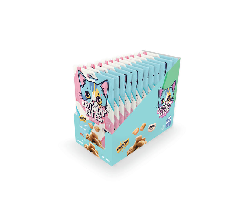 CRUNCHY BITES snack per gatti gusto salmone - 60 g