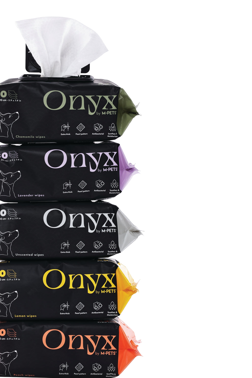 ONYX Chamomile wipes - 80 sheets