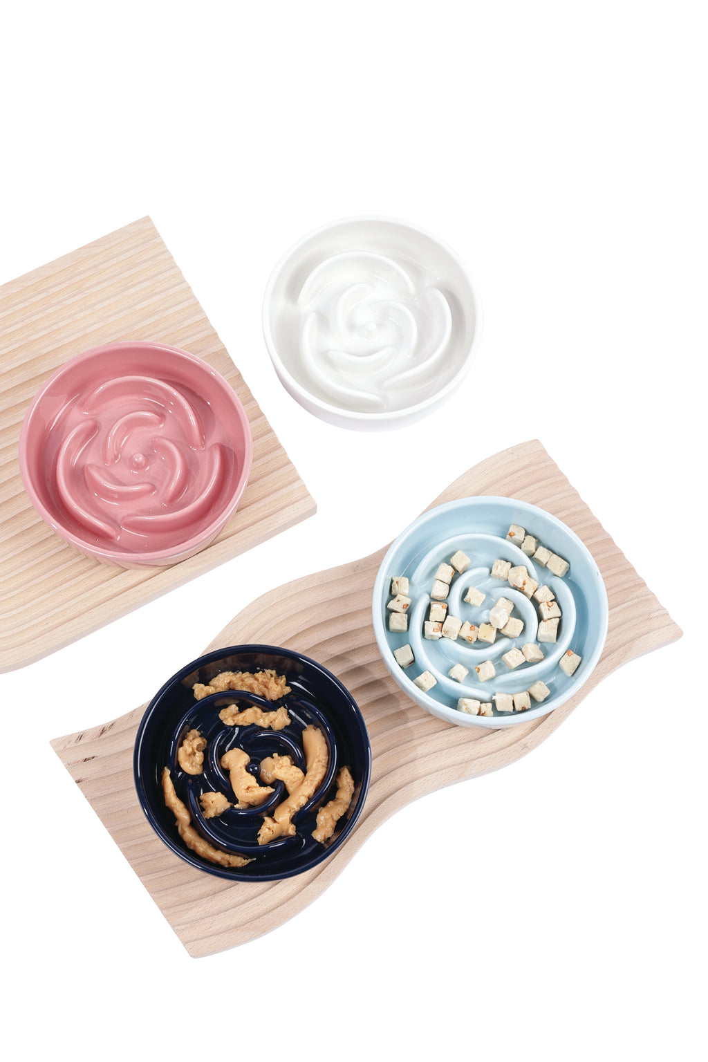 Sérene Ceramic bowls Rose Blue wave - 300 ml