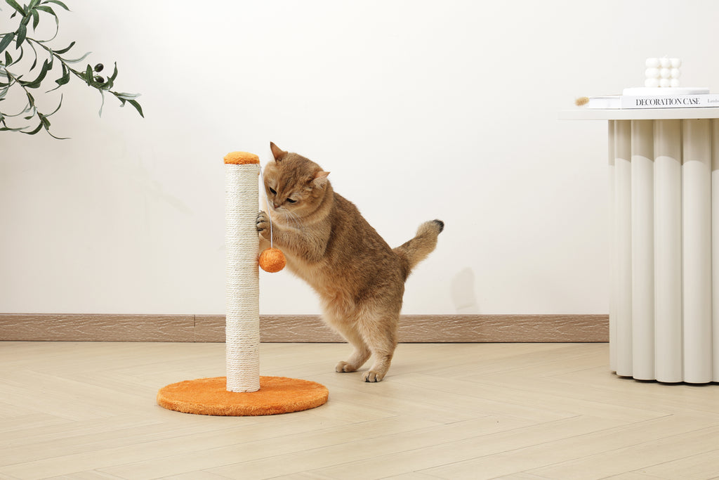 MY SECOND CAT TREE Pompom Arancione