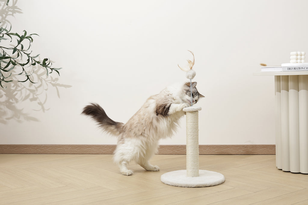 IL MIO SECONDO ALBERO PER GATTI Bianco Piuma