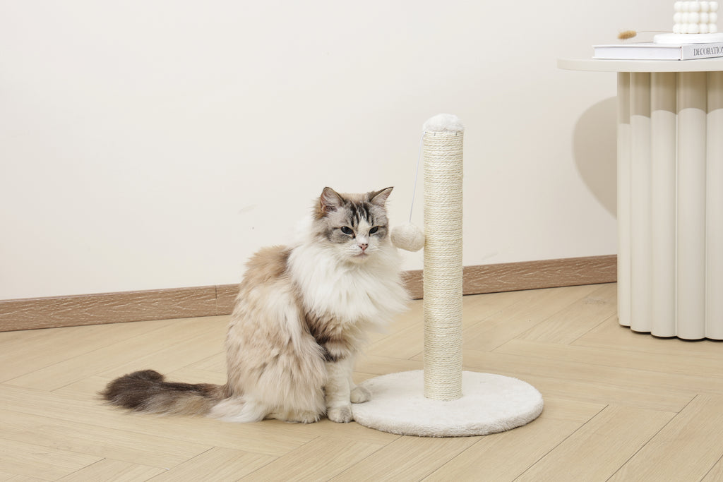 MY SECOND CAT TREE Pompom Bianco