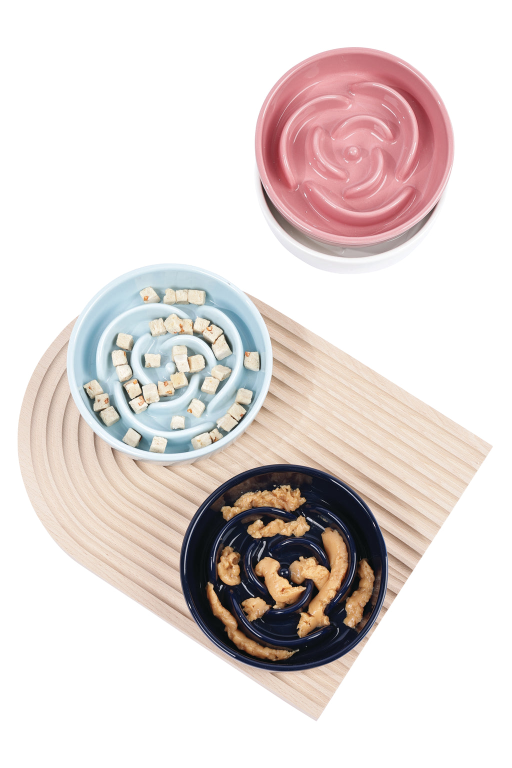Sérene Ceramic bowls Rose Blue wave - 300 ml