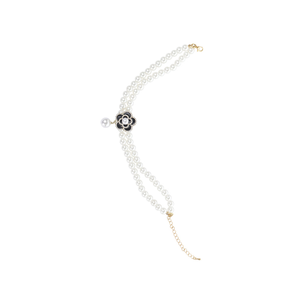 GLAM Pet Necklace Black Camellia