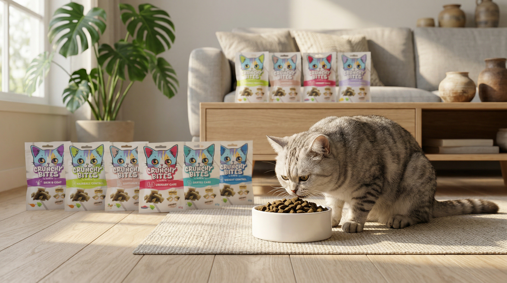 CRUNCHY BITES Cat Treats with function WEIGHT CONTROL - 60 g