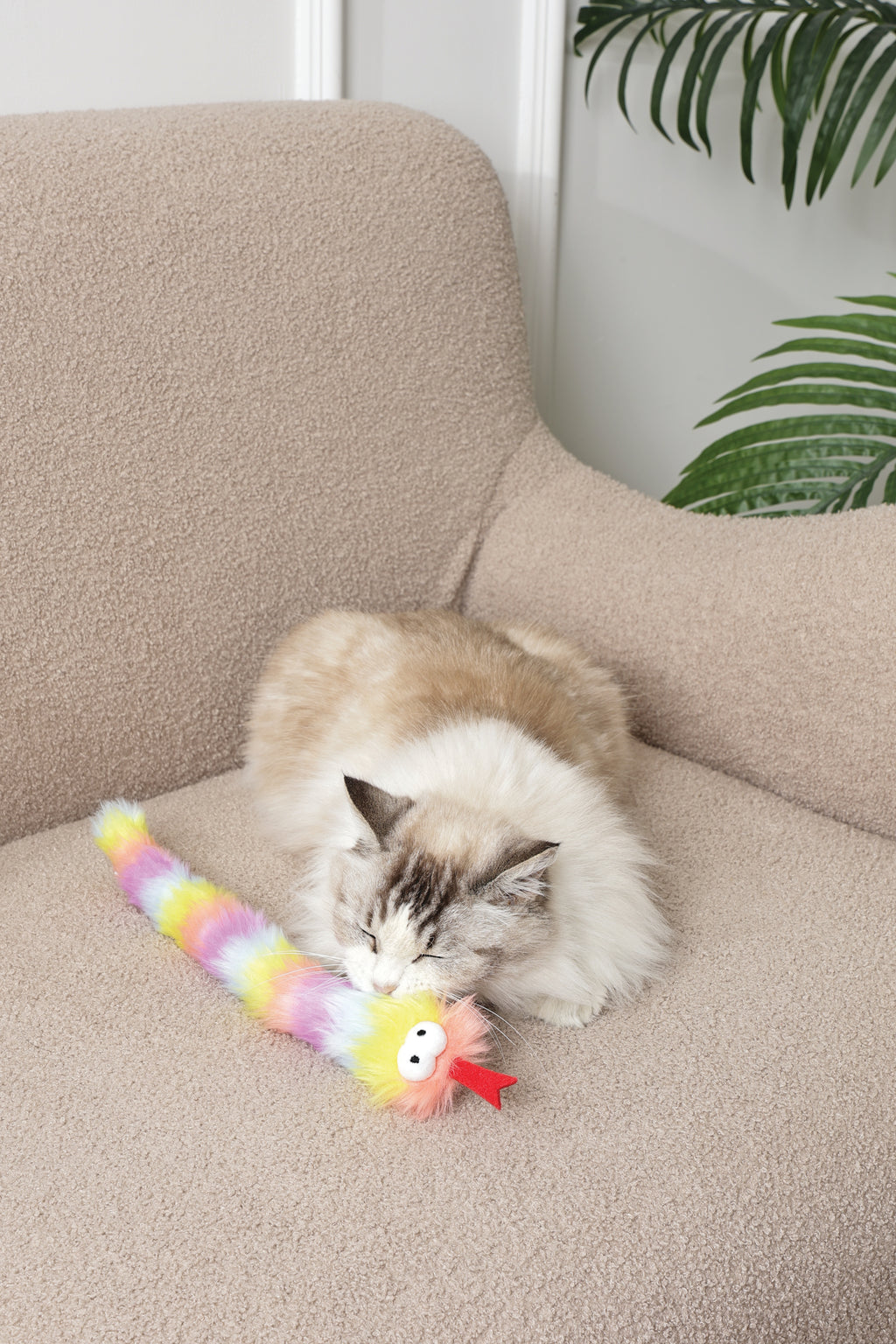 Fluffy catnip toy Miki