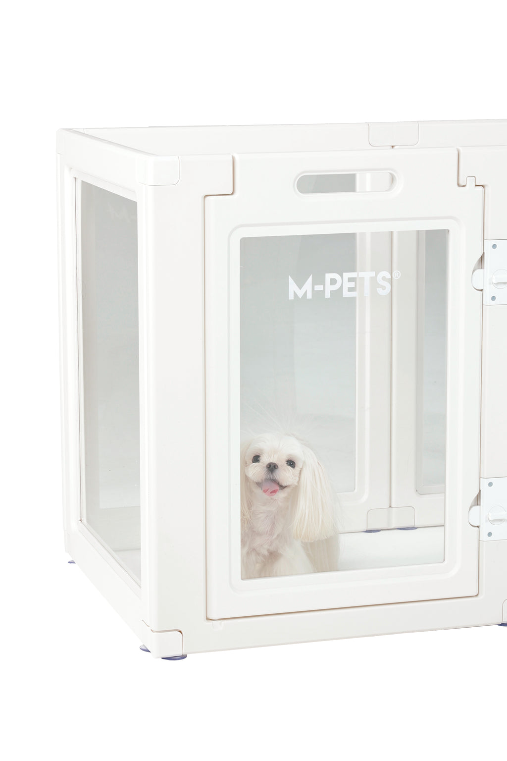 BLANCHE Puppy pen 6 panels L white