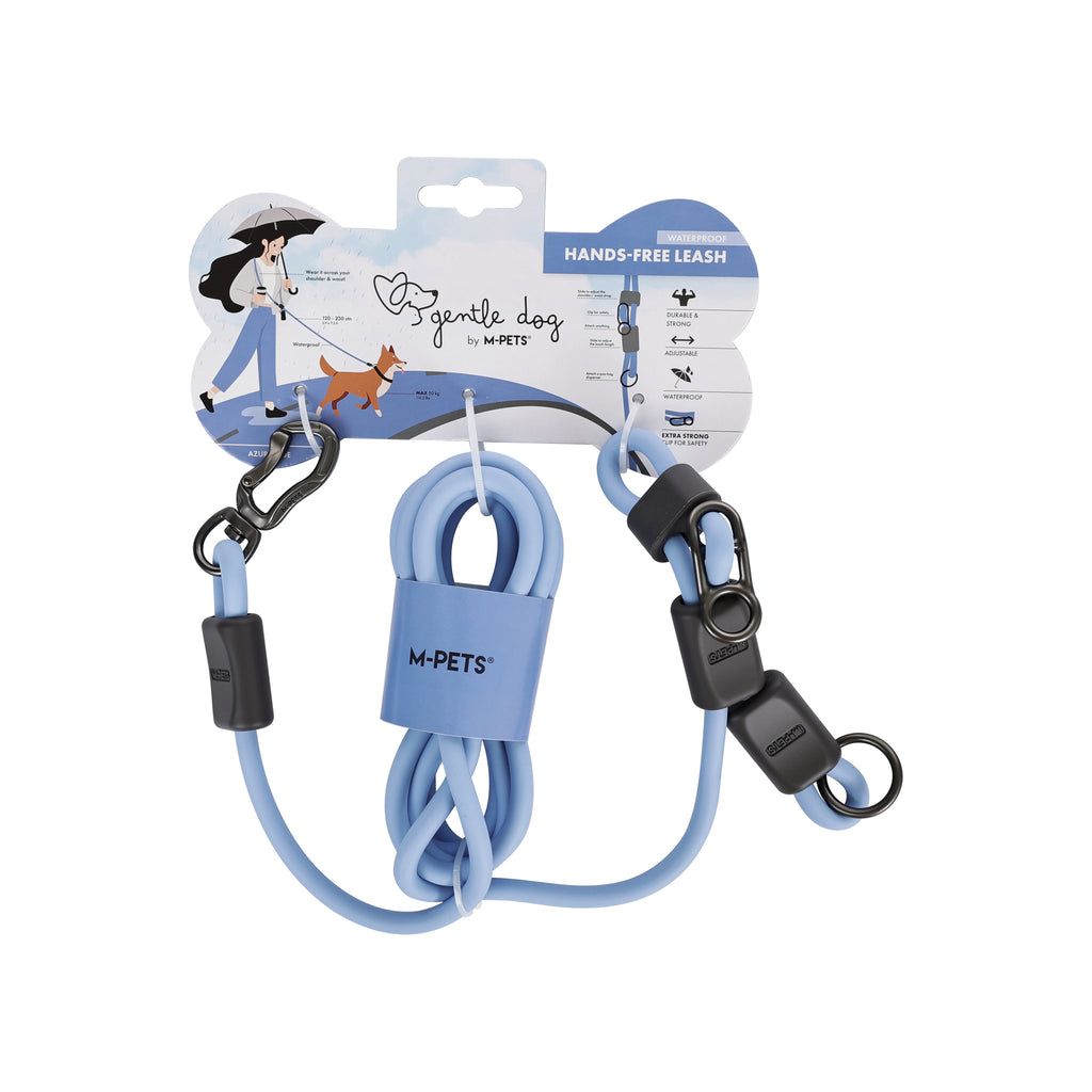 GENTLE DOG Hands-Free dog leash WATERPROOF Blue
