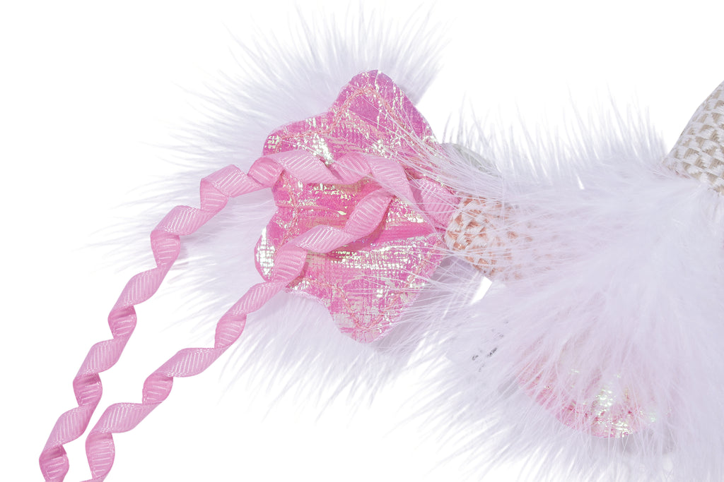 Plume catnip toy Pink fish