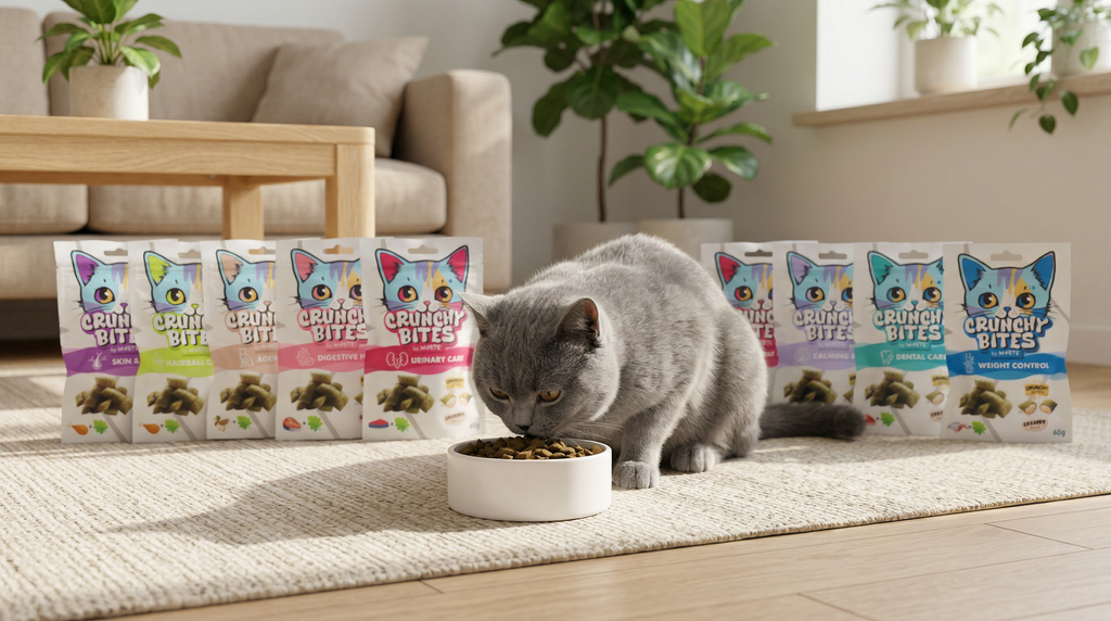 CRUNCHY BITES Cat Treats with function WEIGHT CONTROL - 60 g
