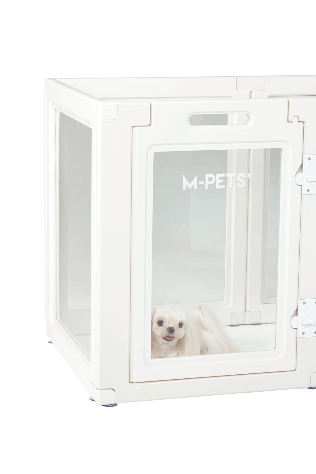 BLANCHE Puppy pen 6 panels L white