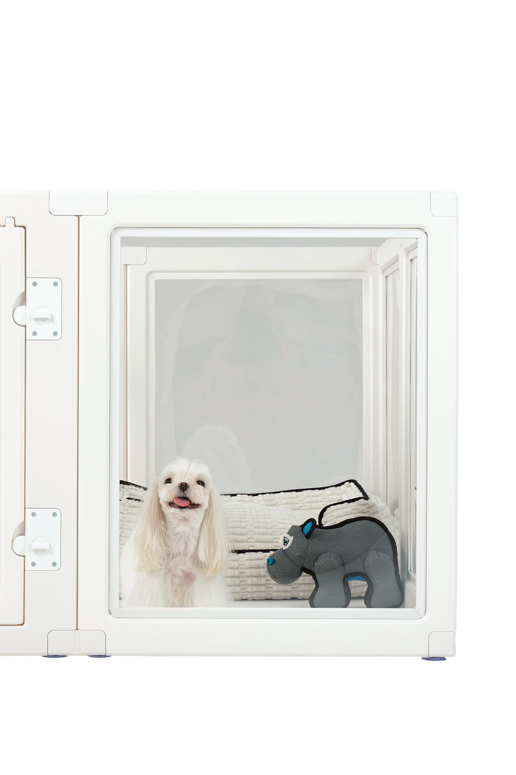 BLANCHE Puppy pen 8 panels L white