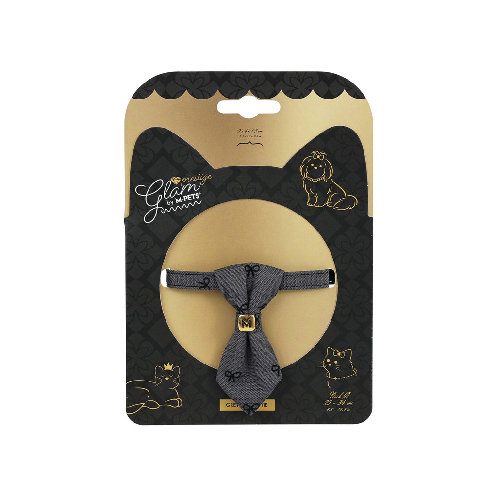 GLAM Pet Tie Grey Ribbon