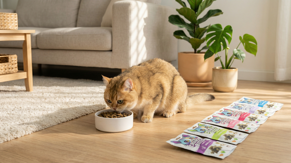 CRUNCHY BITES Cat Treats with function WEIGHT CONTROL - 60 g