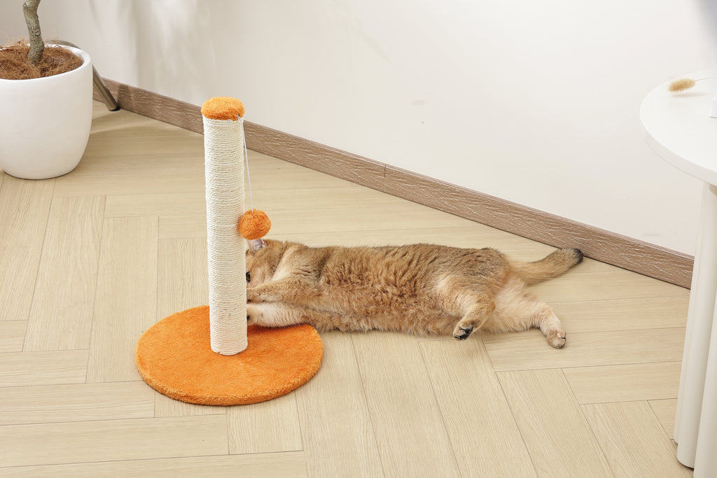 MY SECOND CAT TREE Pompom Arancione