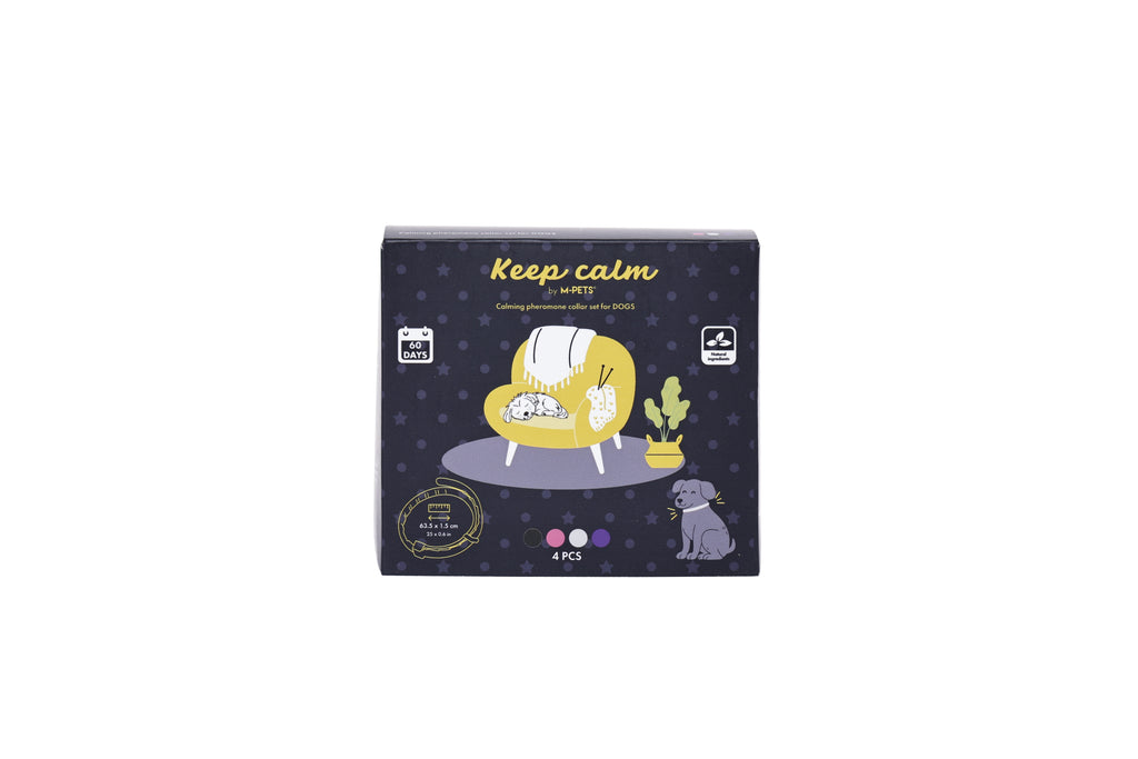 KEEP CALM Calming pheromone collar set for DOGS - 4 pcs
