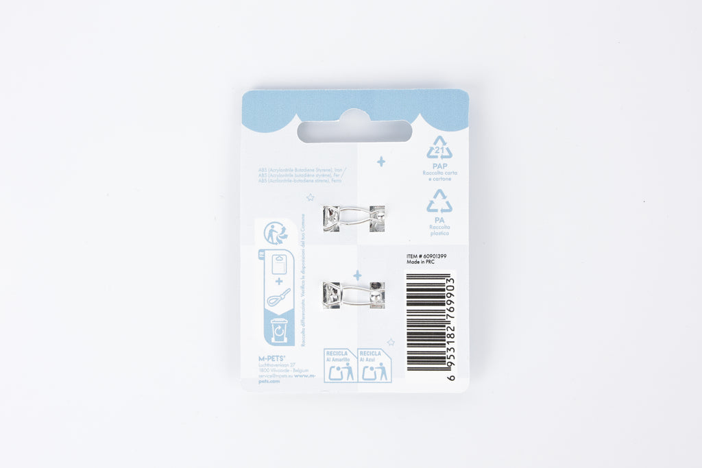 GLAM Accessori per capelli per animali clip a forma di osso - Blu e Bianco