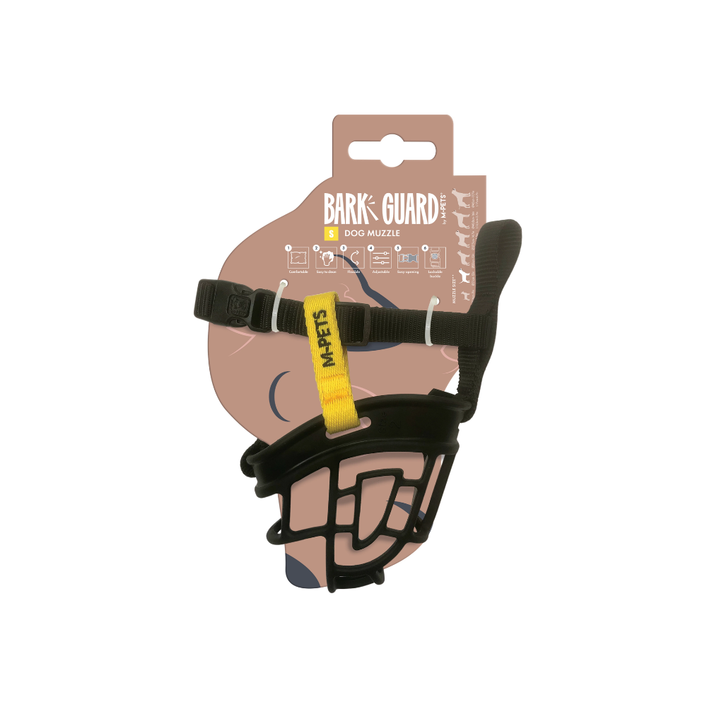 MUSERA BARK GUARD per Cani Nero e Giallo