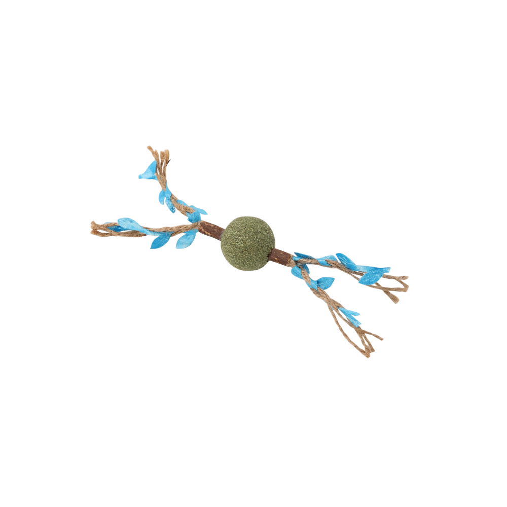 Giocattolo per gatti CHARMY con erba gatta - RAMO D'ALBERO Blu
