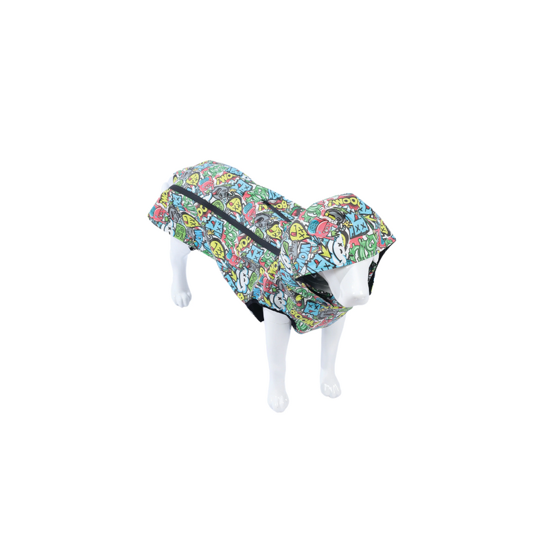 Impermeabile stile urbano multicolore