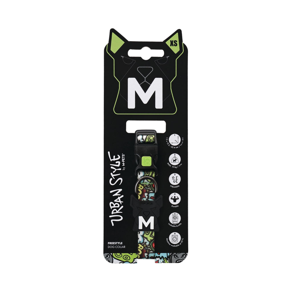 URBAN STYLE FREESTYLE Multicolour Dog collar