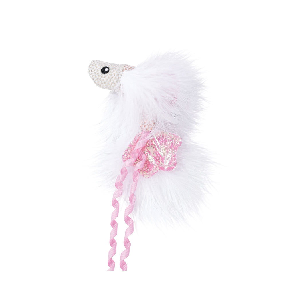 Plume catnip toy Pink fish