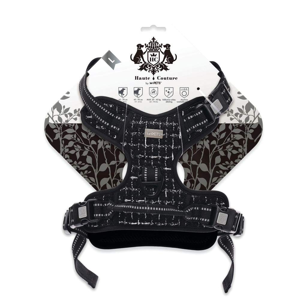 Haute Couture Dog harness Black charm