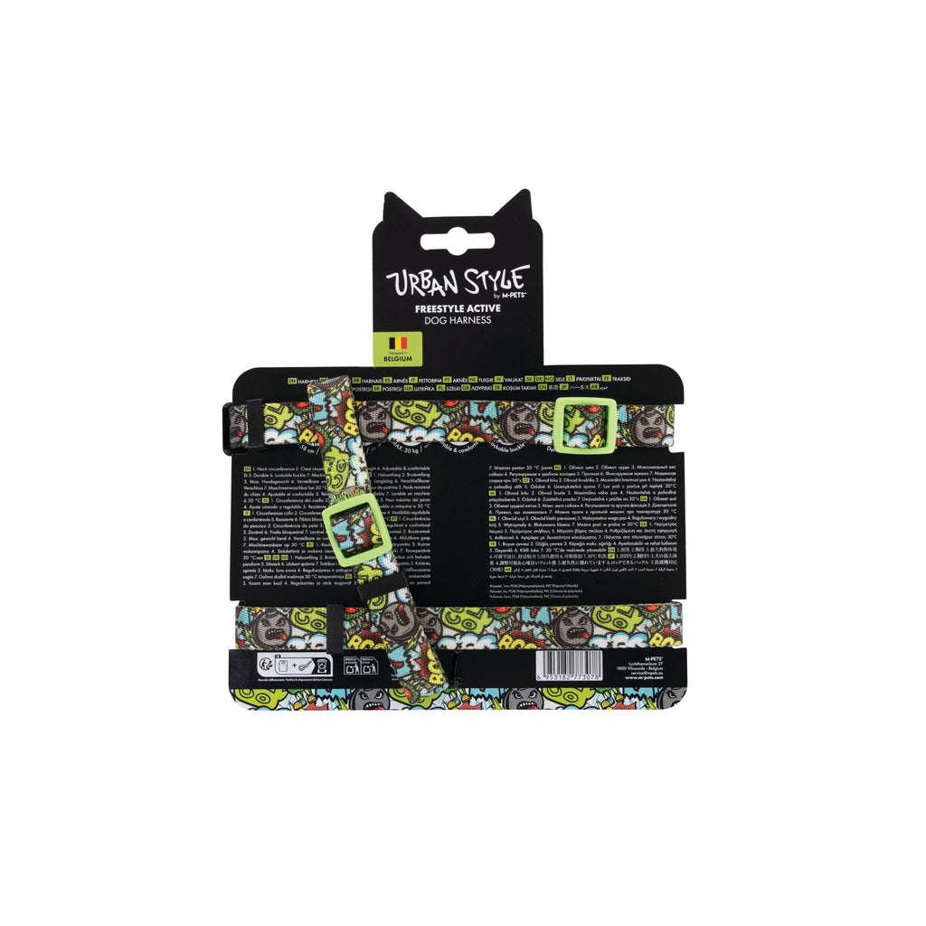 URBAN STYLE FREESTYLE Multicolour Active Dog Harness
