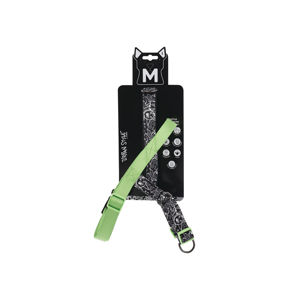 URBAN STYLE FREESTYLE Black & White Norwegian Dog harness