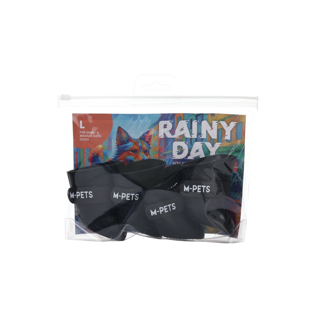 RAINY DAY Dog shoes Black