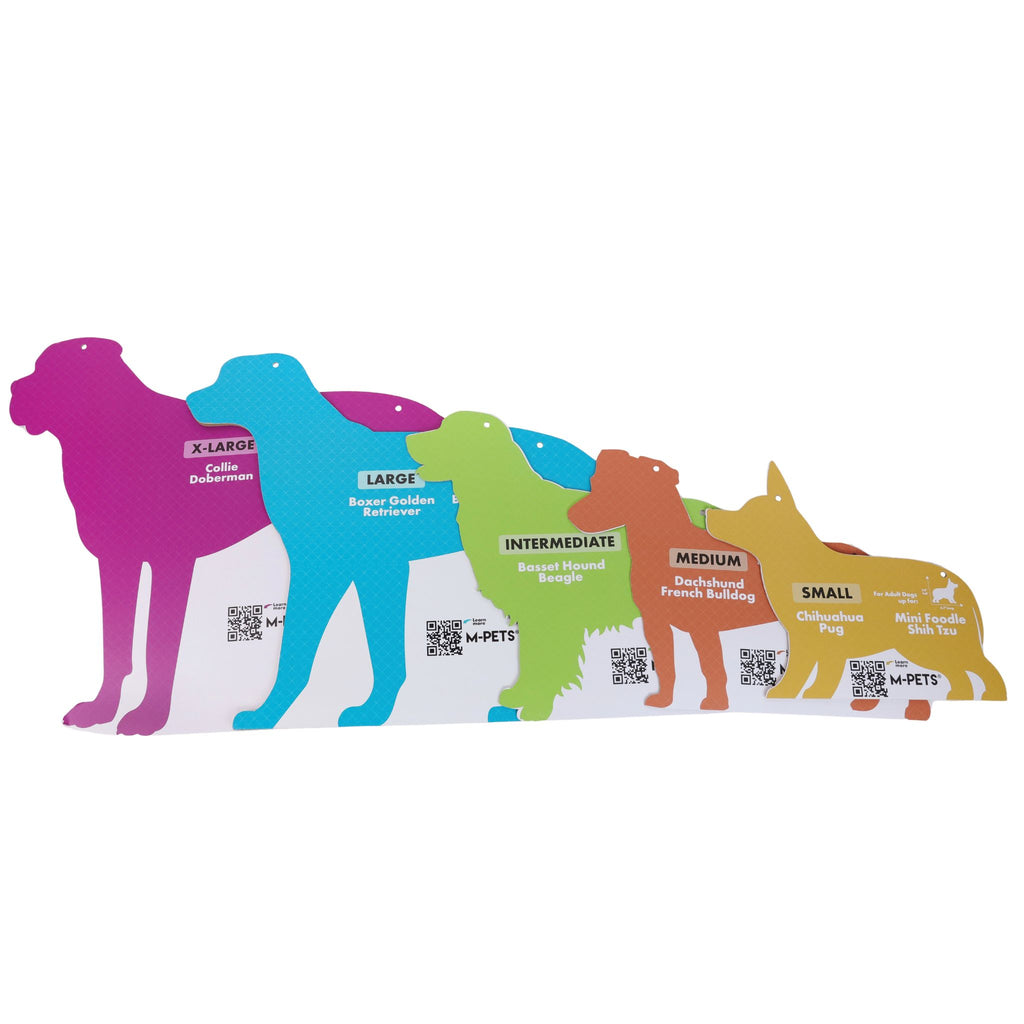 Dog-shaped display card for wire crates - 5 pcs set