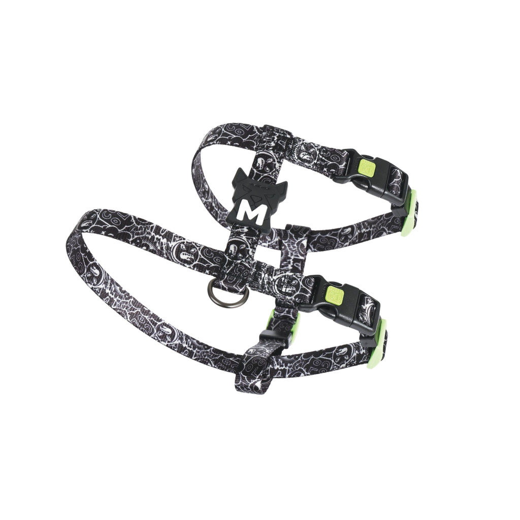 URBAN STYLE FREESTYLE Black & White Active Dog Harness