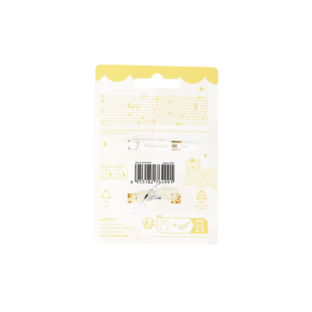 GLAM Accessori per capelli per animali clip e elastico - Giallo