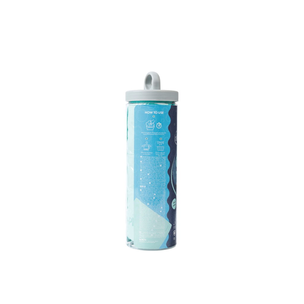 BATHTIME Quick-dry Towel for Cats and Dogs Green Bubble