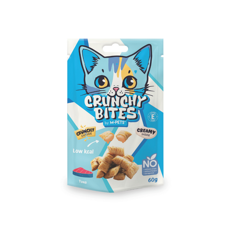CRUNCHY BITES snack per gatti gusto tonno - 60 g