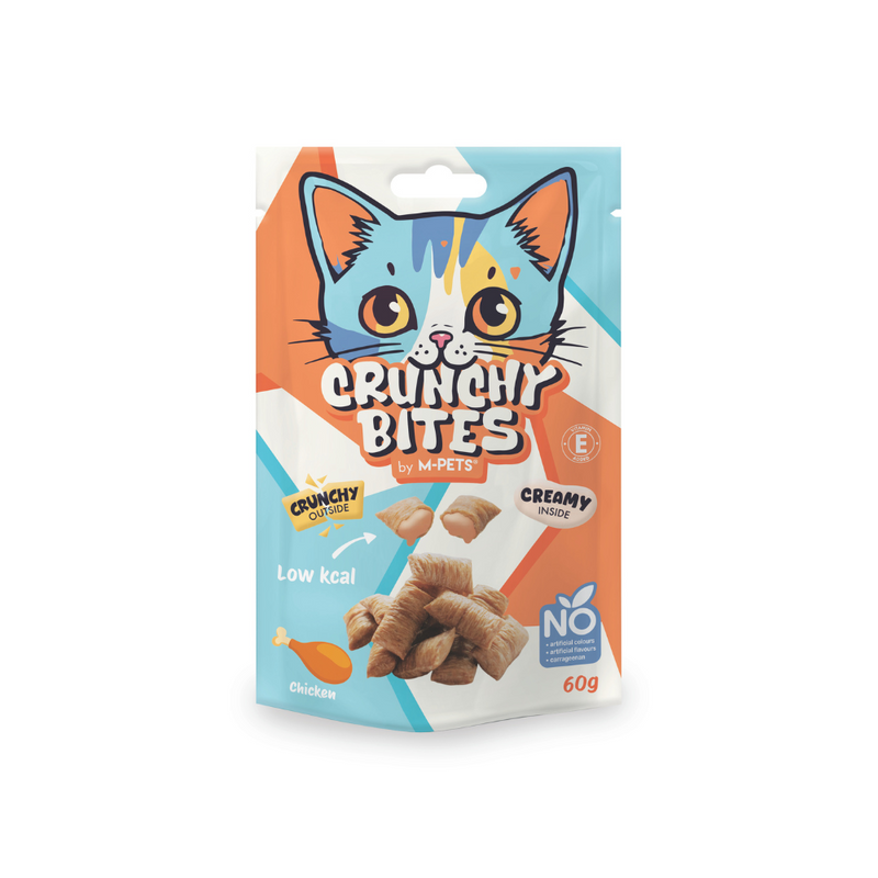 CRUNCHY BITES snack per gatti gusto pollo - 60 g