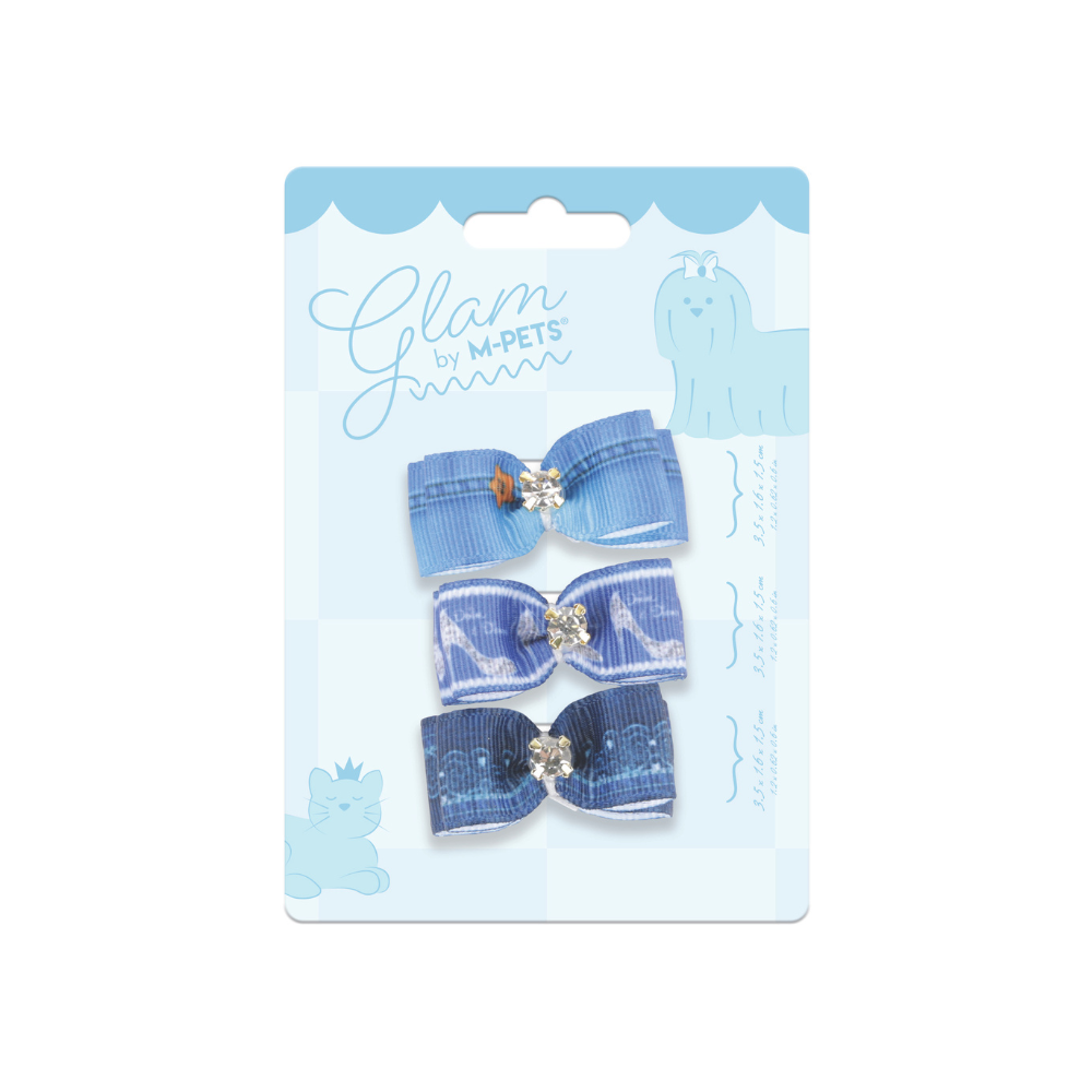 GLAM Accessori per capelli per animali elastico - Blu
