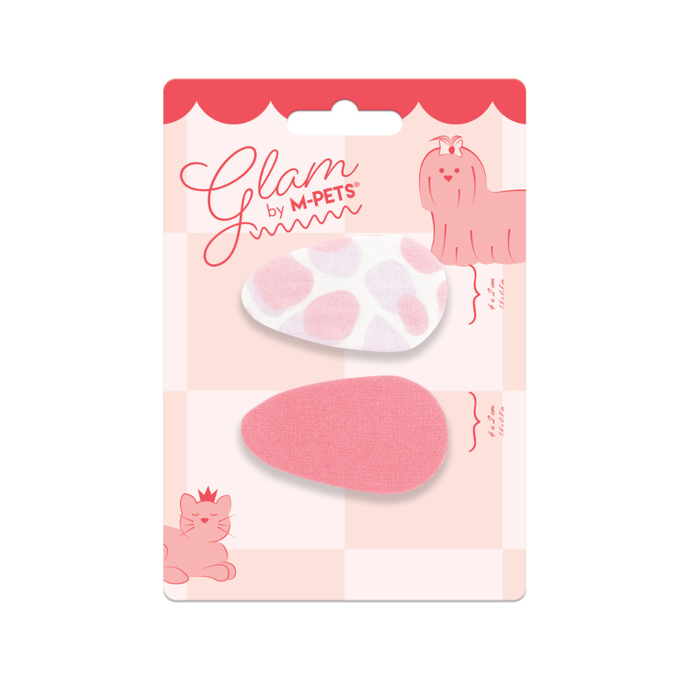 GLAM Accessori per capelli per animali clip - Rosso