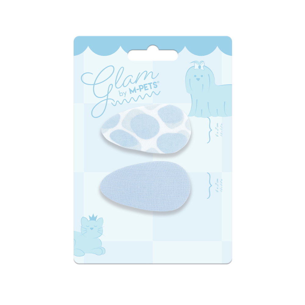 GLAM Accessori per capelli per animali clip - Blu