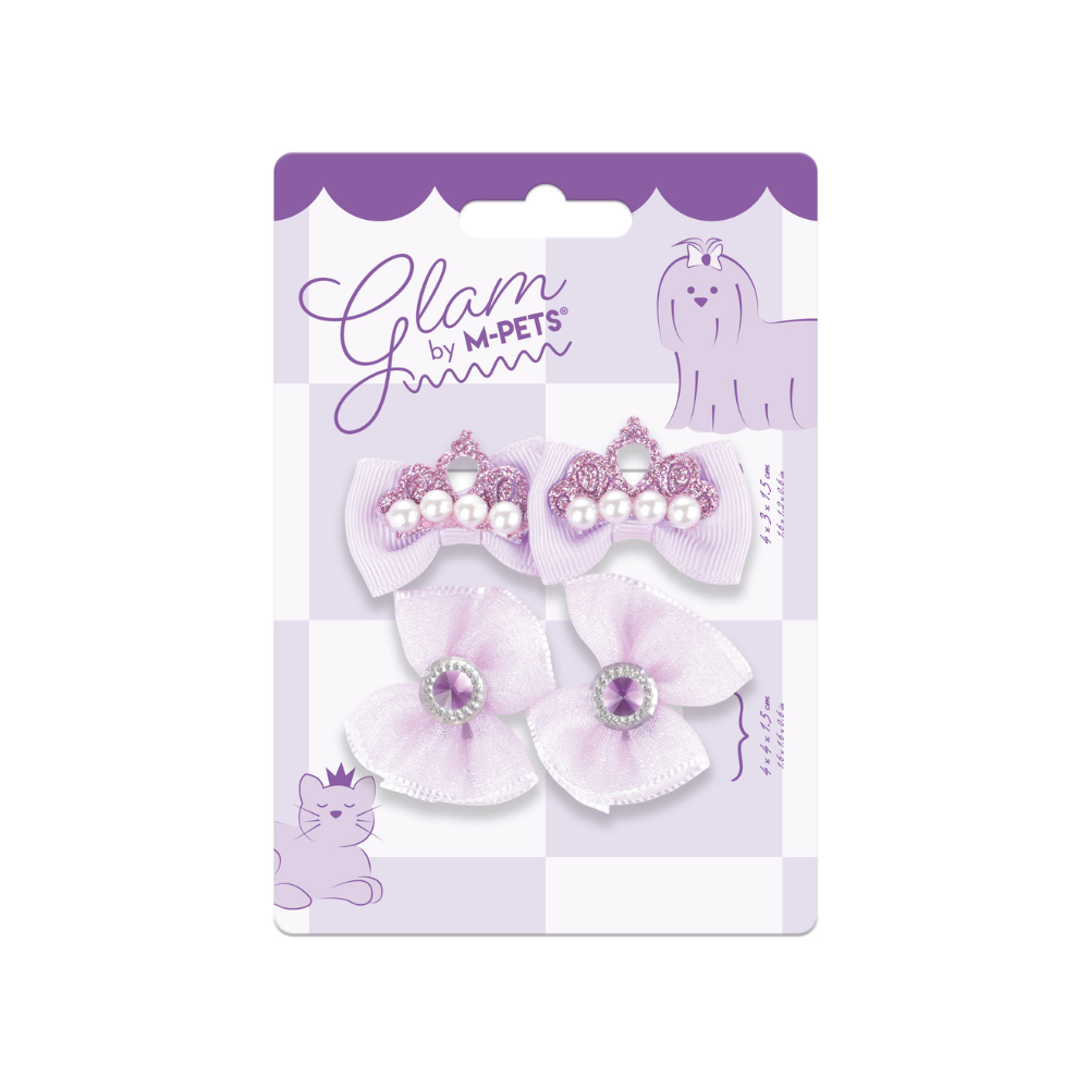 GLAM Accessori per capelli per animali elastico - Viola