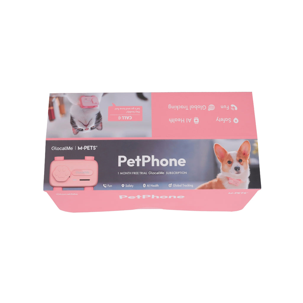 GLocalMe PETPHONE Rose Pink - with display