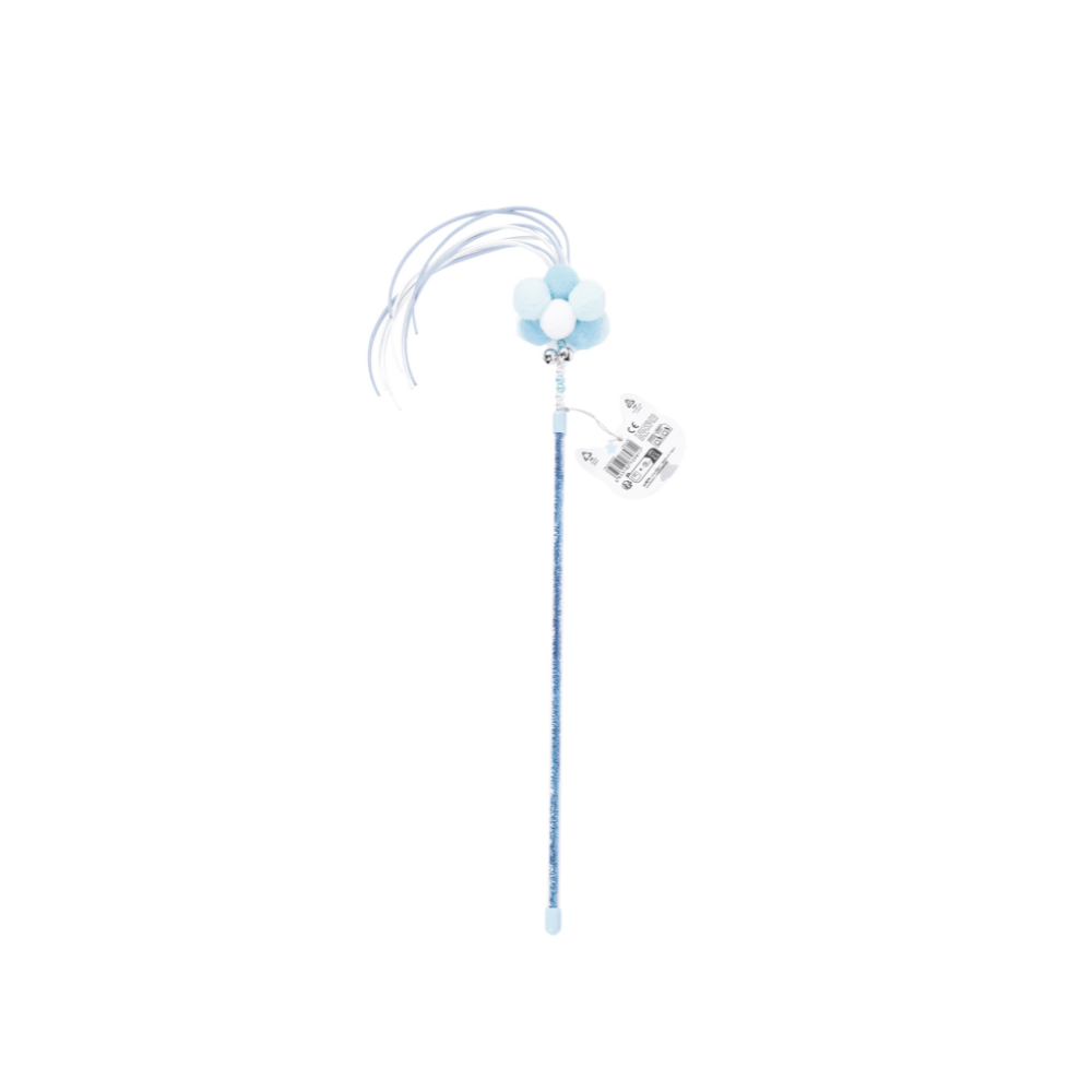 MoonCAT - bacchetta per gatti Cosmic Fluff Rosa/Blu Argento e Bianco