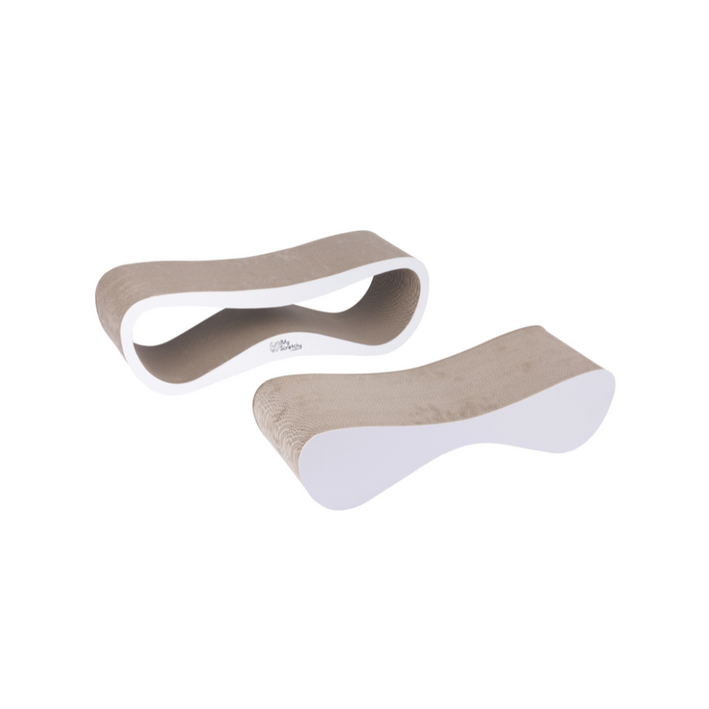 MY SCRATCHY Graffiatoio per Gatti CHICAGO - Bianco